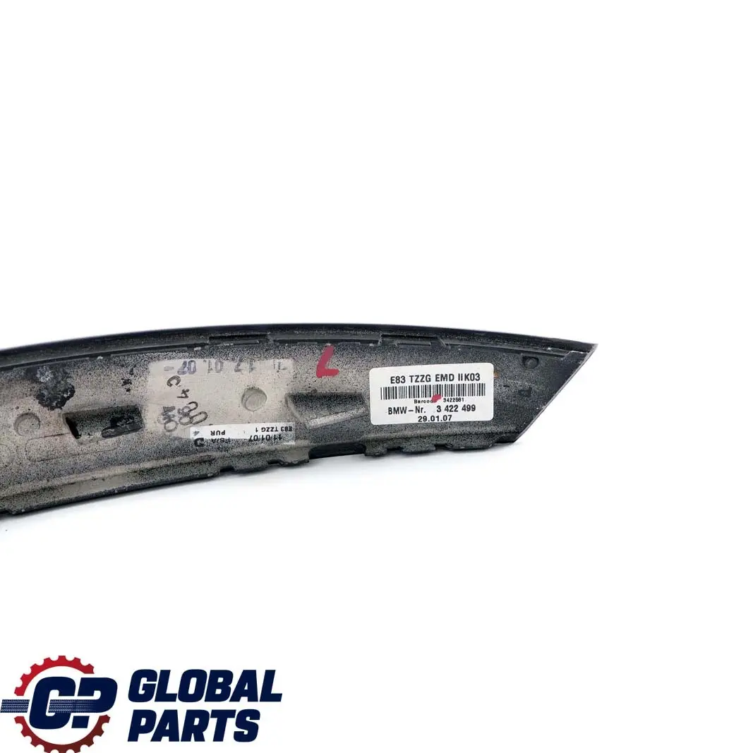 BMW X3 E83 LCI Moulage Poignee Interieure de Porte A Gauche Bois de Peuplier - SKU 3422581 - Numéro de pièce 3422581