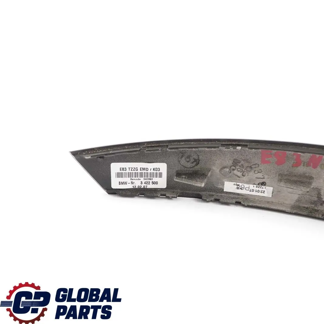 BMW X3 E83 LCI Modanatura Maniglia Porta Interna Dx Legno Venatura 3422500 - SKU 3422582-1 - Numero di parte 3422582