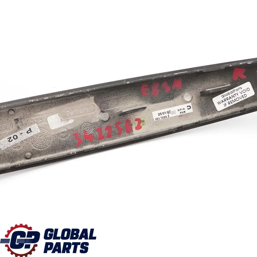 Strip Trim Interior Door Handle Right O/S Poplar Wood Grain to BMW X3 E83 LCI with Part number 3422582 BMW X3 E83 LCI Strip Trim Interior Door Handle Right O/S Poplar Wood Grain - SKU 3422582 - Part number 3422582