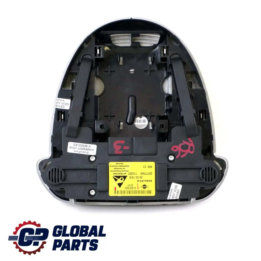 BMW Mini Cooper 3 R55 R56 R60 Roof Operating Unit Light Switch Grey - SKU 3422625-3 - Part number 3422625