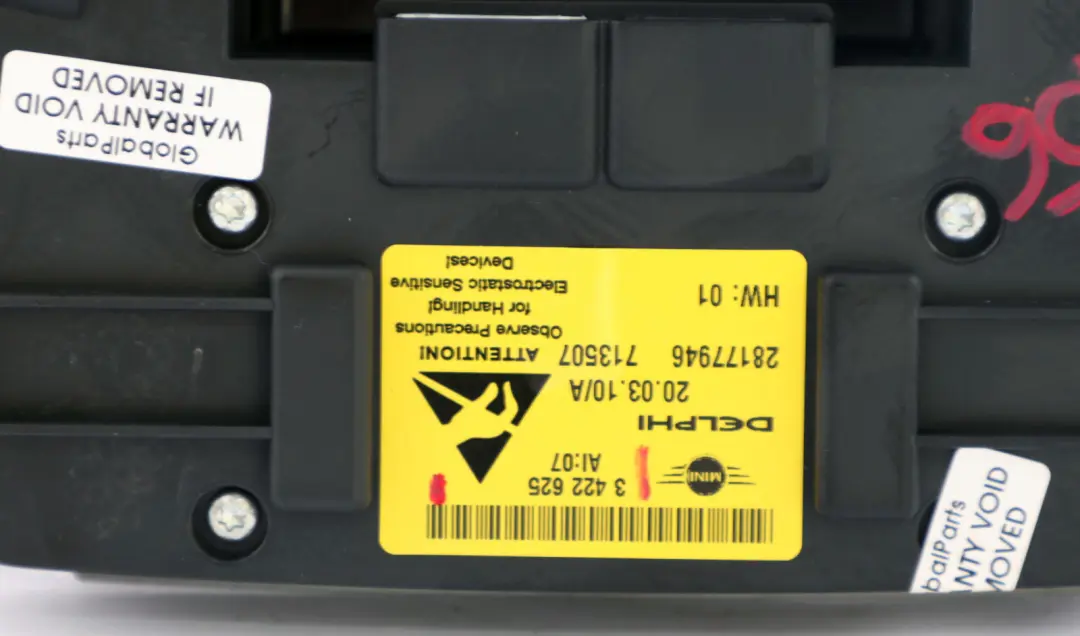 BMW Mini Cooper R55 R56 R60 Roof operating unit light switch - SKU 3422625 - Part number 3422625