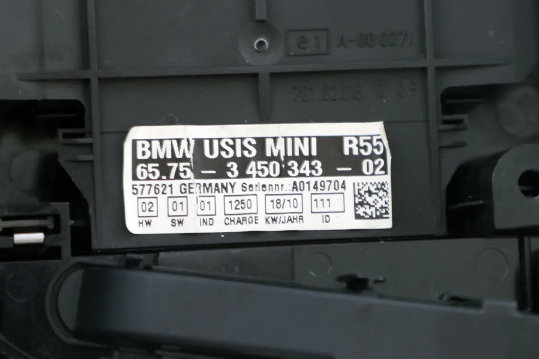 BMW Mini Cooper R55 R56 R60 Roof operating unit light switch - SKU 3422625 - Part number 3422625