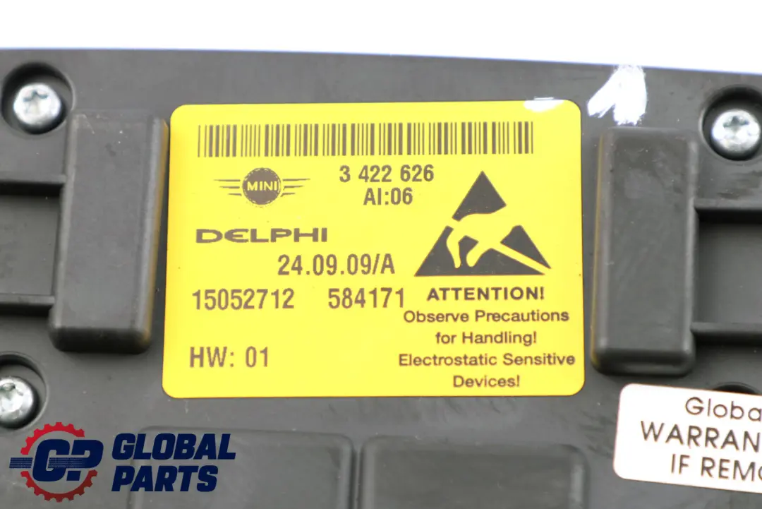 Mini Cooper One R55 R56 R60 Interruptor De Techo Interior Negro - SKU 3422626-1 - Número de pieza 3422626