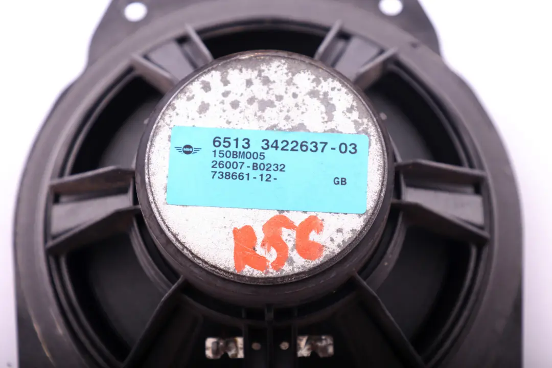 Woofer Door Mid-rang Stereo Speaker HiFi to Mini R55 R56 R57 with Part number 3422637 Mini R55 R56 R57 Woofer Door Mid-rang Stereo Speaker HiFi - SKU 3422637 - Part number 3422637