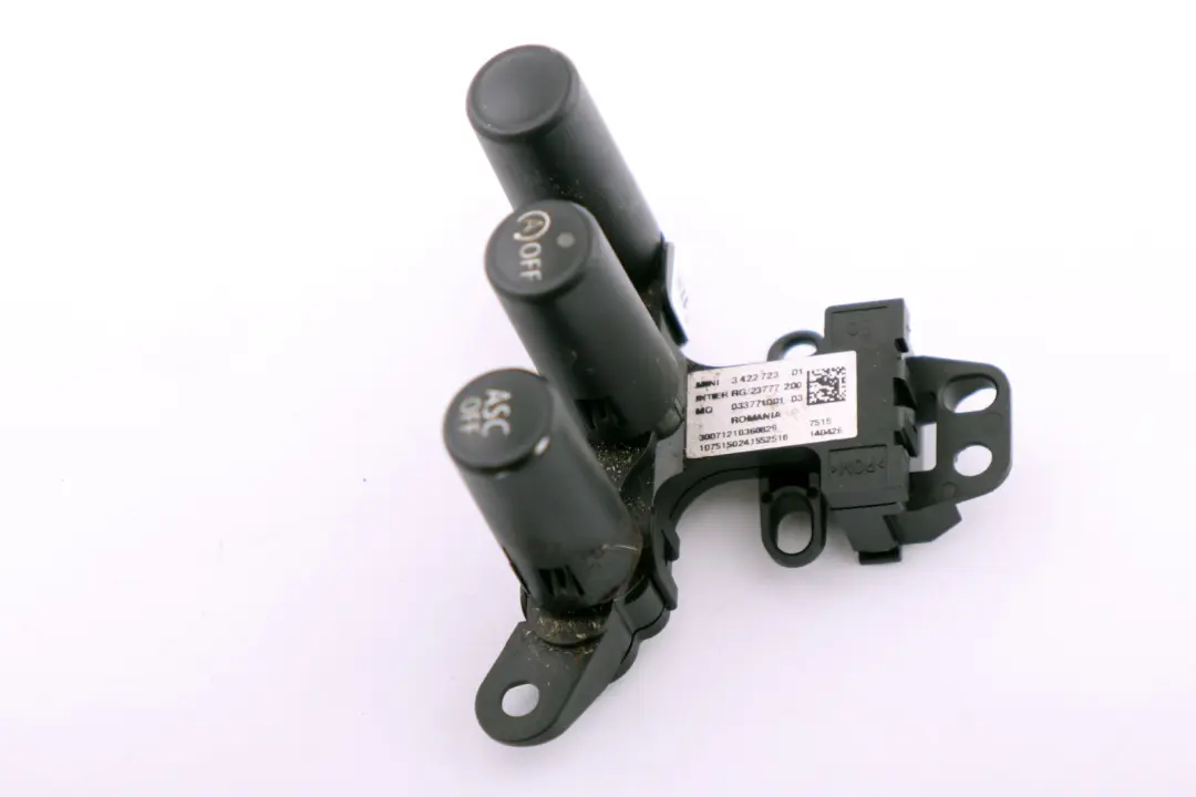 ASC MSA Control Interruptor Botón Bloque para Mini Cooper One R56 con número de pieza 3422723 Mini Cooper One R56 ASC MSA Control Interruptor Botón Bloque - SKU 3422723 - Número de pieza 3422723