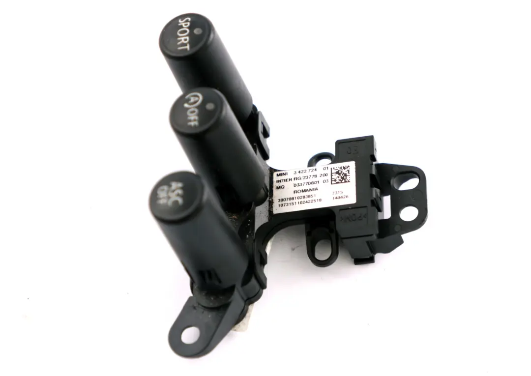 ASC Sport MSA Control Interruptor Boton Bloque para Mini Cooper One R56 con número de pieza 3422724 Mini Cooper One R56 ASC Sport MSA Control Interruptor Boton Bloque - SKU 3422724 - Número de pieza 3422724
