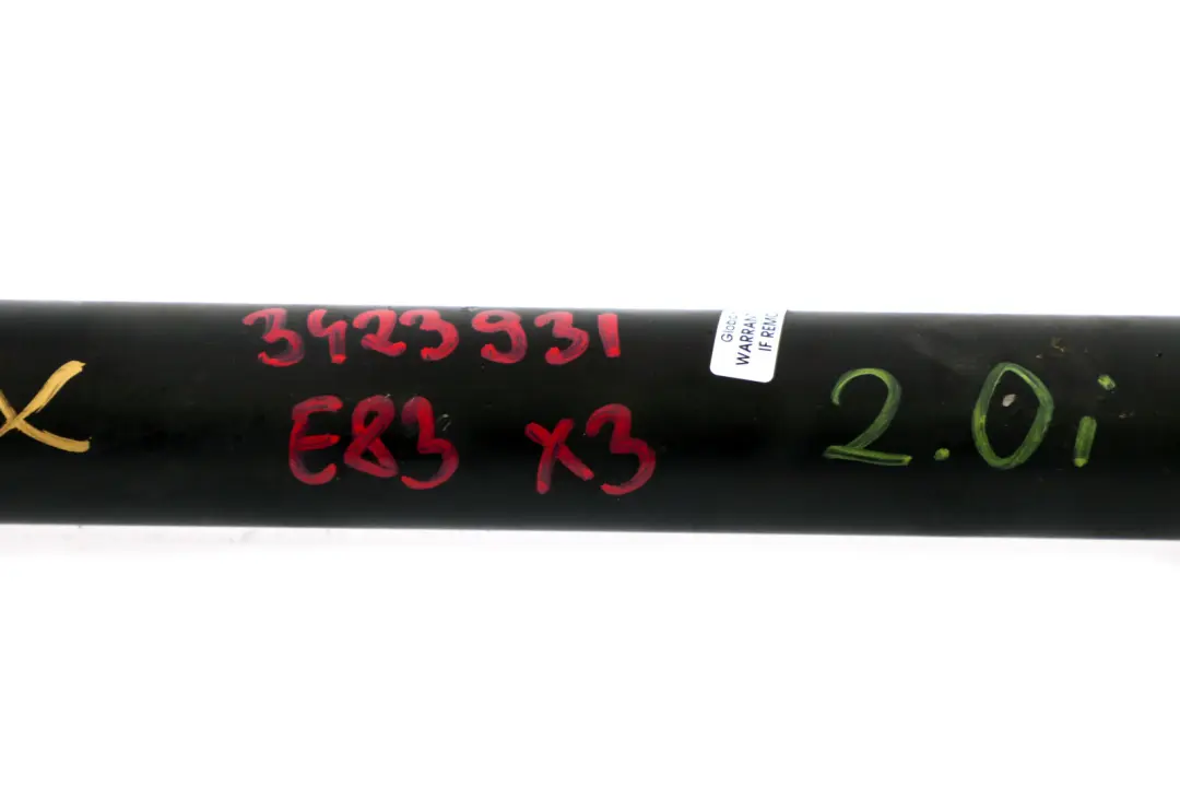 Arbre helice avant 686mm Ensemble entrainement d'helice pour BMW X3 E83 2.0i à propos du numéro de pièce 3423931 BMW X3 E83 2.0i Arbre helice avant 686mm Ensemble entrainement d'helice - SKU 3423931 - Numéro de pièce 3423931