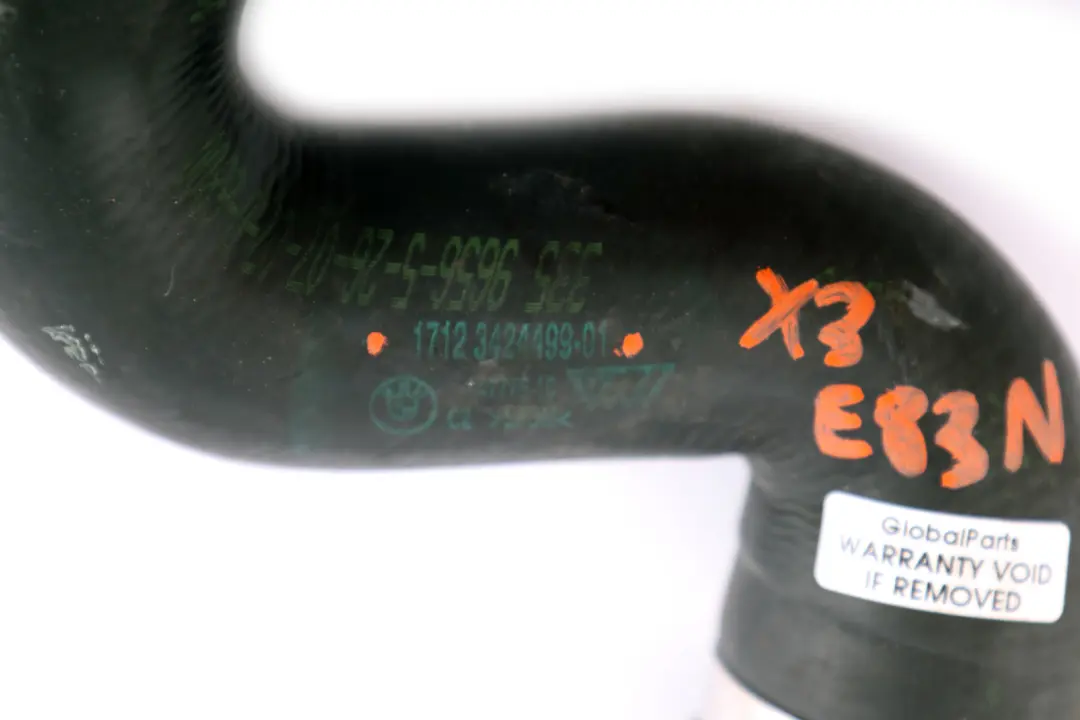 BMW X3 E83N LCI Radiator Bottom Coolant Water Hose - SKU 3424499 - Numéro de pièce 3424499