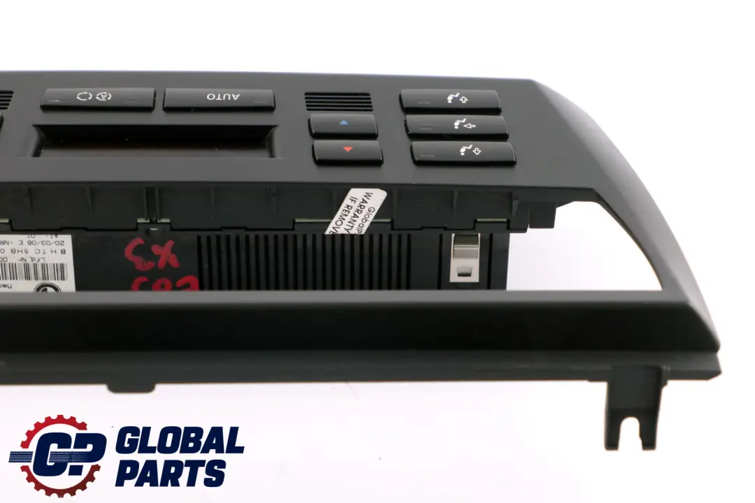 BMW X3 Series E83 Automatic Air Conditioning Climate Control Panel Black - SKU 3426630 - Part number 3417544