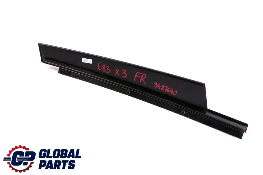 BMW X3 E83 LCI Front Right O/S Finisher Window Frame B-Pillar Door Black - SKU 3427640 - Part number 3427640