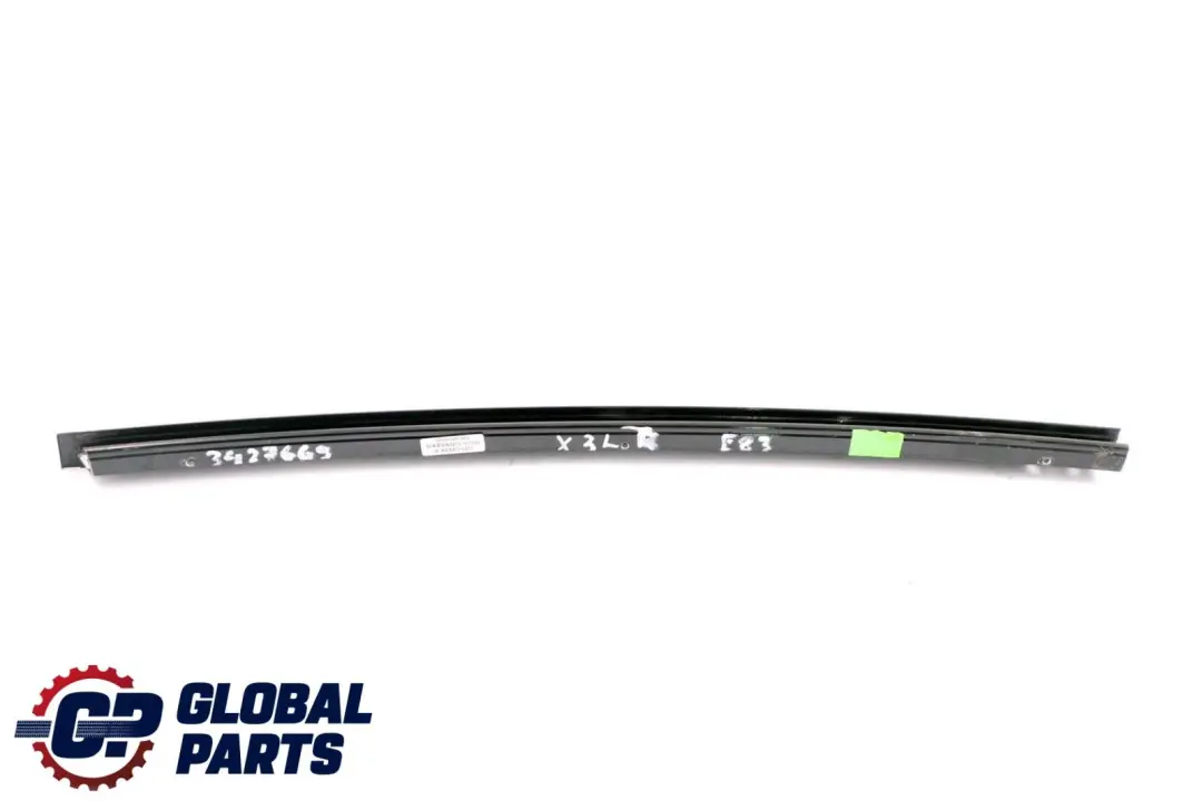 BMW X3 E83 Rear Left Window Guide Web Cover Trim Glanzschwarz Black - SKU 3427669 - Numéro de pièce 3427669