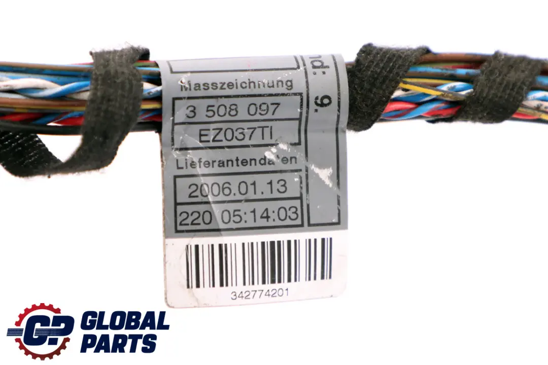 BMW X3 E83 Cableado Lado Conductor Cables Puerta Delantera Derecha - SKU 3427743 - Número de pieza 3412574