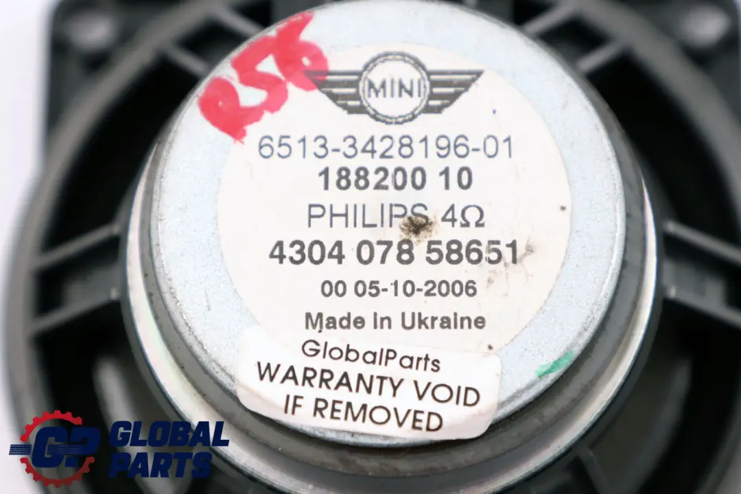 Głośnik Średniotonowy Stereo Drzwi do Mini R55 R56 o numerze 3428196 Mini R55 R56 Głośnik Średniotonowy Stereo Drzwi - SKU 3428196 - Numer Części 3428196