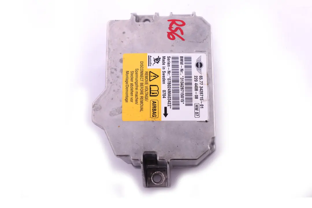 MINI Cooper One R56 R55 R58 R60 R61 Airbag ECU Modulo De Control - SKU 3428715 - Número de pieza 3428715