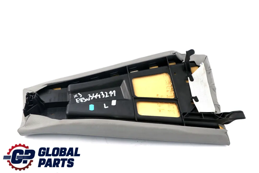 BMW LCI Asiento Trasero Izquierdo Embellecedor Panel Lateral Cuero Gris - SKU 3443211 - Número de pieza 3443211