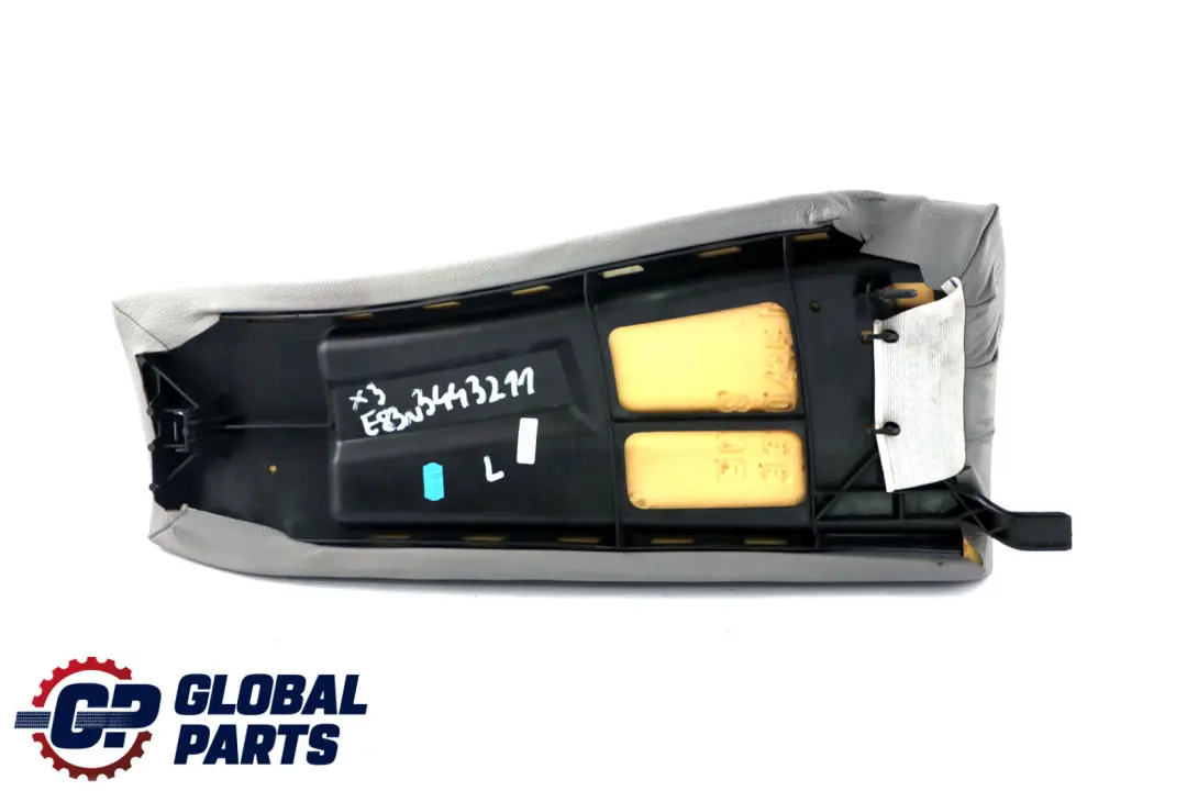 BMW LCI Asiento Trasero Izquierdo Embellecedor Panel Lateral Cuero Gris - SKU 3443211 - Número de pieza 3443211