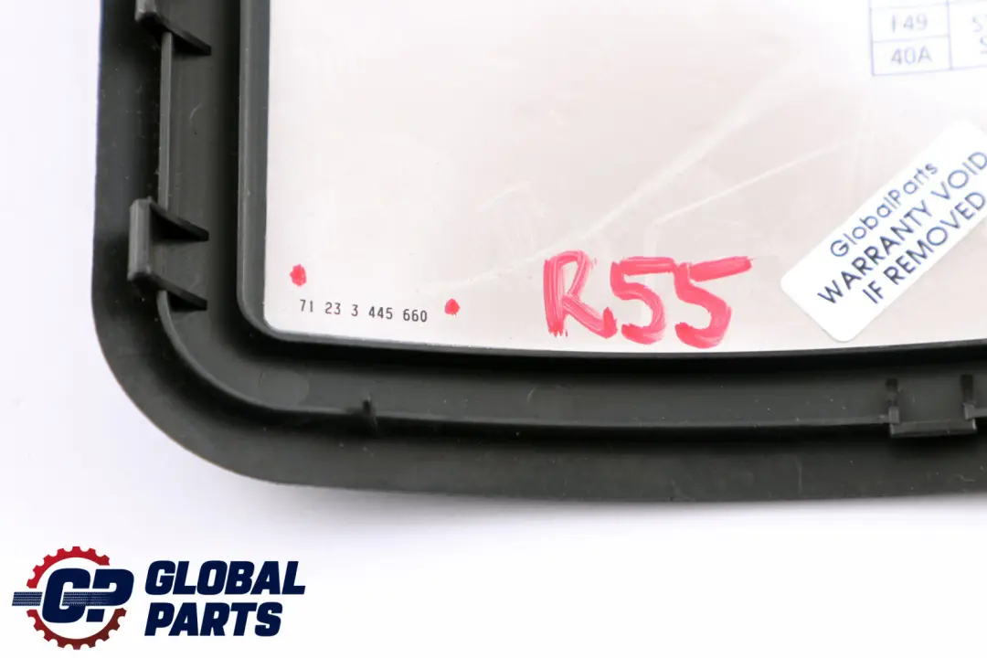 Caja De fusibles Etiqueta Recubrimiento para Mini Cooper R55 R56 con número de pieza 3456655 Mini Cooper R55 R56 Caja De fusibles Etiqueta Recubrimiento - SKU 3445660 - Número de pieza 3456655