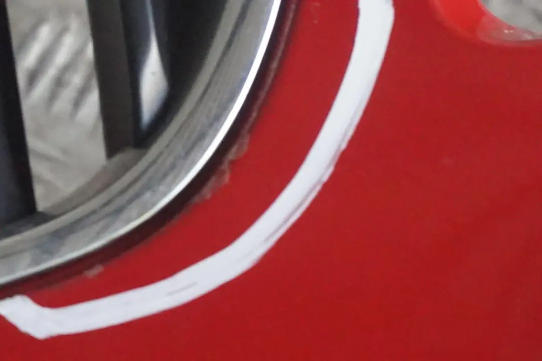 BMW X3 E83 LCI Stossfänger Vorn PDC Karmesinrot Karmesin Rot - A61 - SKU 3445874-KAR - Teilenummer 3445874
