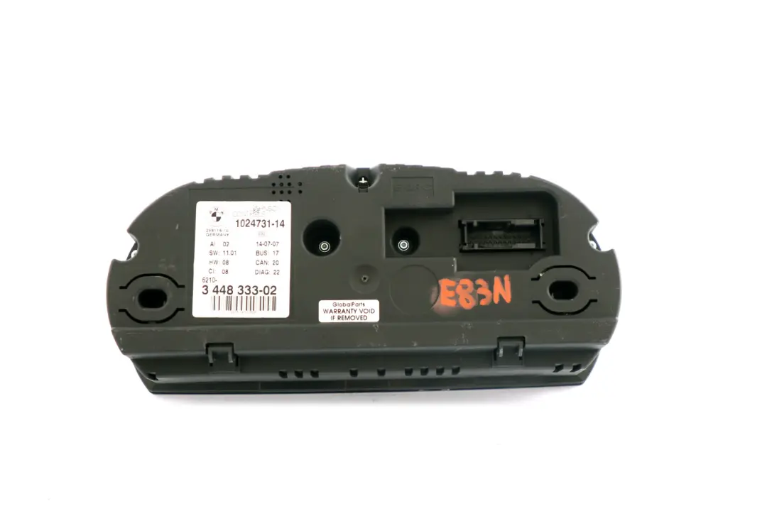 BMW X3 Series E83N LCI 2.5si 3.0si Petrol Instrument Cluster Speedo Clocks - SKU 3448333 - Part number 3448333