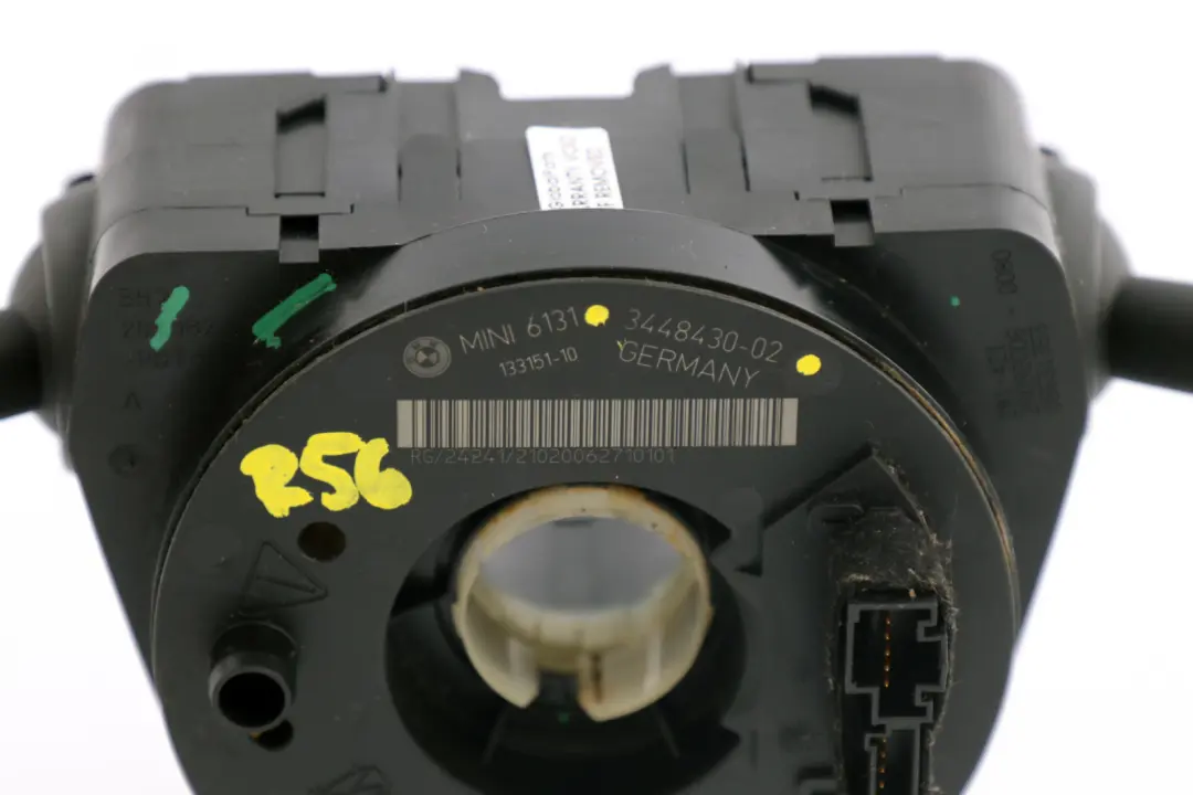 Steering Column Switch Cluster Ring Stalk Wiper to BMW Mini Cooper One R56 with Part number 3448430 BMW Mini Cooper One R56 Steering Column Switch Cluster Ring Stalk Wiper - SKU 3448430 - Part number 3448430