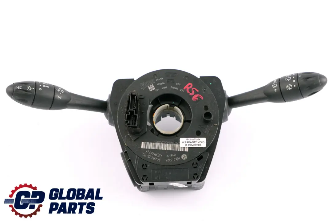 Switch Cluster Mini Cooper R55 R56 Steering Column Stalk Wiper Slip to with Part number 3448435 Switch Cluster Mini Cooper R55 R56 Steering Column Stalk Wiper Slip - SKU 3448435 - Part number 3448435