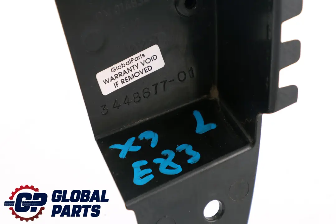 BMW X3 Series E83 Rear Bumper Left Support Bracket Holder Mount Trim N/S - SKU 3448677 - Part number 3400957