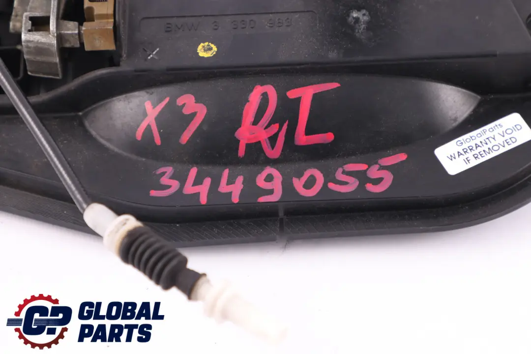 BMW X3 E83 Carrier Outside Door Handle Rear Left N/S Base Plate 3402593 - SKU 3449055 - Part number 3449055