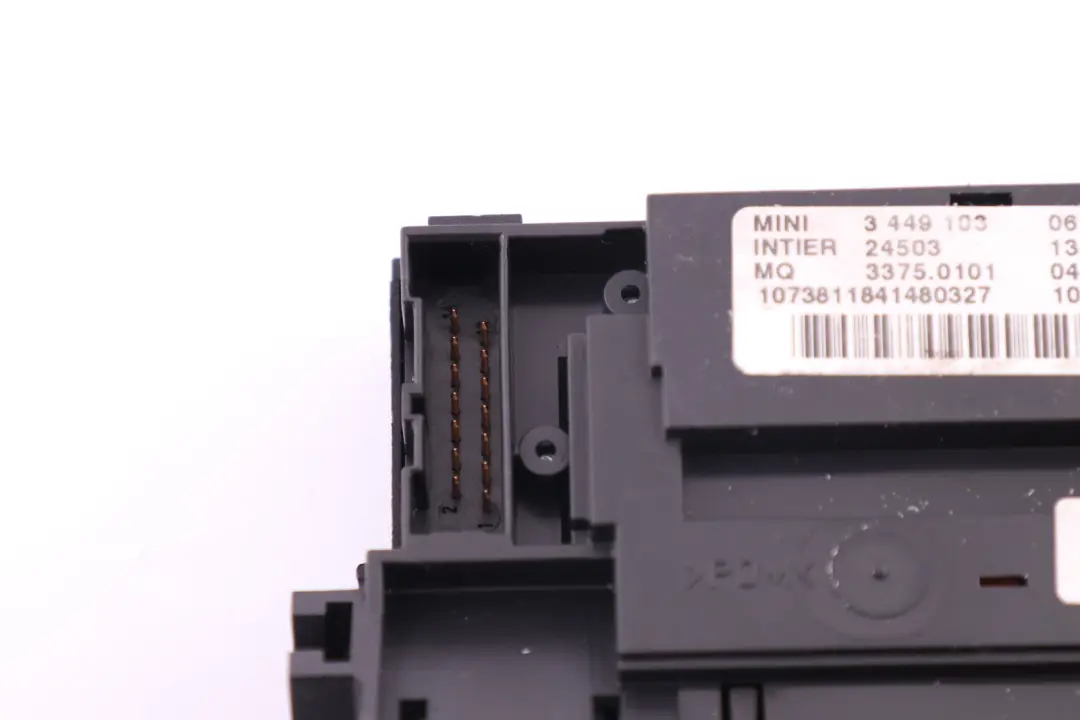 Ignition Key Reader Engine Start Stop Switch Button to Mini R55 R56 R59 with Part number 3449103 Mini R55 R56 R59 Ignition Key Reader Engine Start Stop Switch Button - SKU 3449103 - Part number 3449103