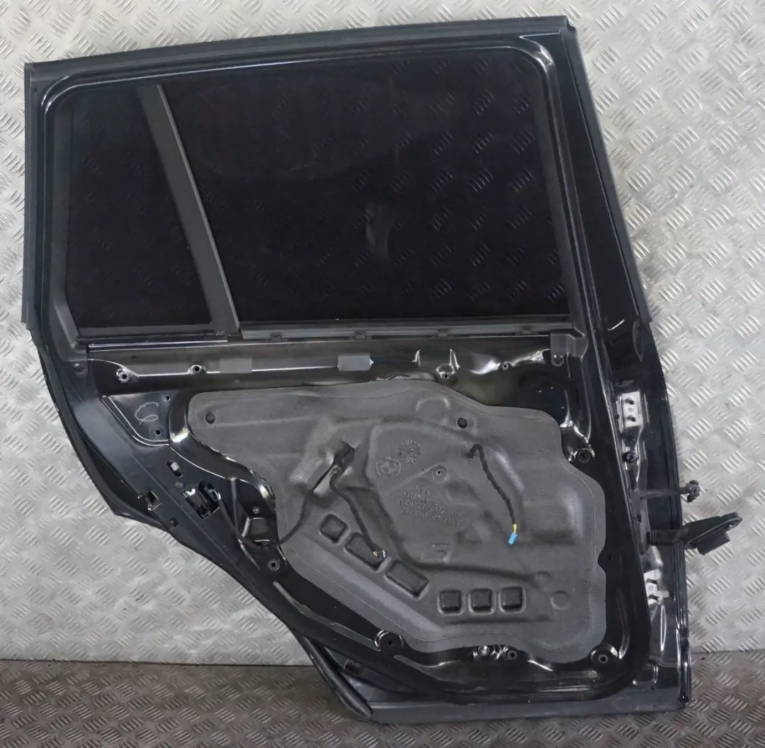 Door Rear Left N/S Black Sapphire Metallic - 475 to BMW X3 Series E83 3 with Part number 3449337 BMW X3 Series E83 3 Door Rear Left N/S Black Sapphire Metallic - 475 - SKU 3449337-BS3 - Part number 3449337