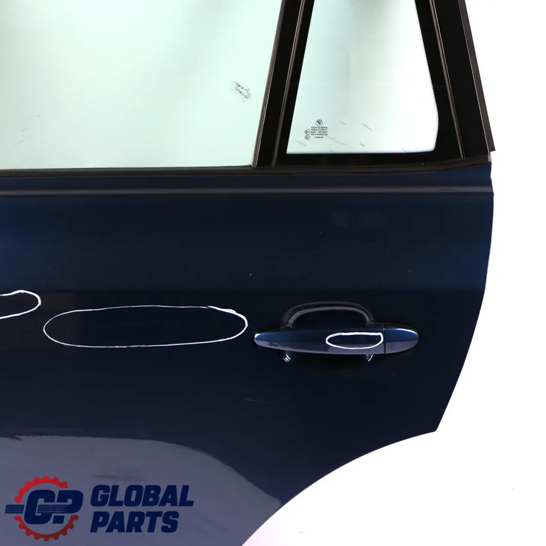 Door Rear Left N/S Mysticblau Mystic Blue Metallic - A07 to BMW X3 Series E83 with Part number 3449337 BMW X3 Series E83 Door Rear Left N/S Mysticblau Mystic Blue Metallic - A07 - SKU 3449337-MYS - Part number 3449337