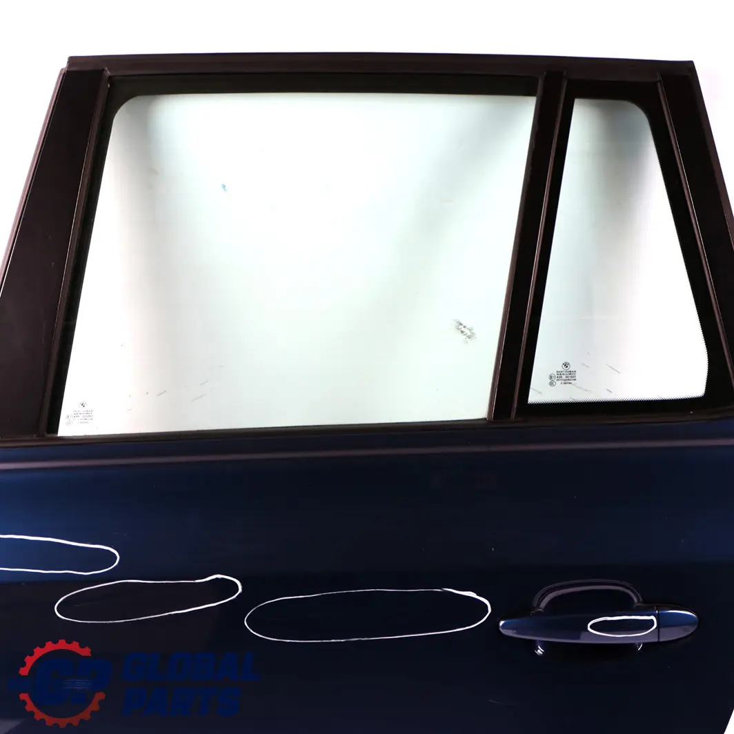 BMW X3 Series E83 Door Rear Left N/S Mysticblau Mystic Blue Metallic - A07 - SKU 3449337-MYS - Part number 3449337