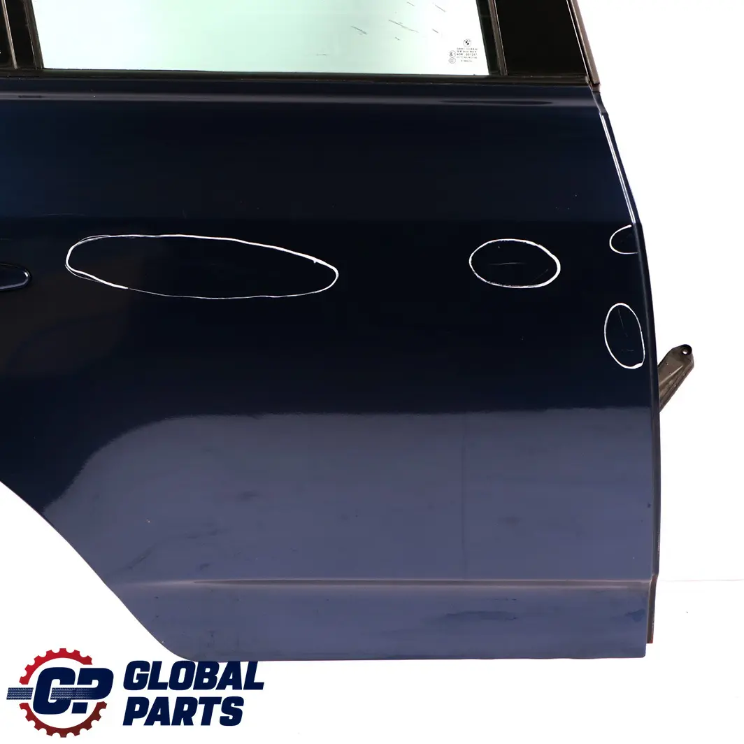 Door Rear Right O/S Mysticblau Mystic Blue Metallic - A07 to BMW X3 Series E83 with Part number 3449338 BMW X3 Series E83 Door Rear Right O/S Mysticblau Mystic Blue Metallic - A07 - SKU 3449338-MYS - Part number 3449338