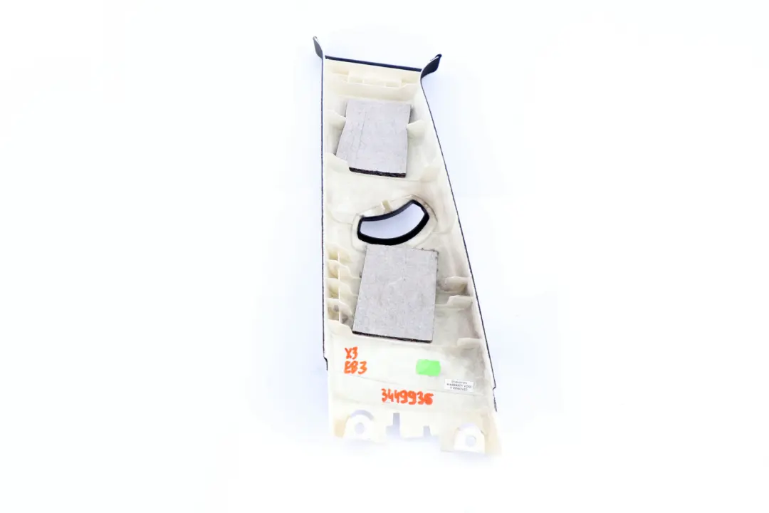Panel embellecedor columna B superior derecha ANTHRAZIT 3330446 para BMW X3 E83 LCI con número de pieza 3449936 BMW X3 E83 LCI Panel embellecedor columna B superior derecha ANTHRAZIT 3330446 - SKU 3449936 - Número de pieza 3449936