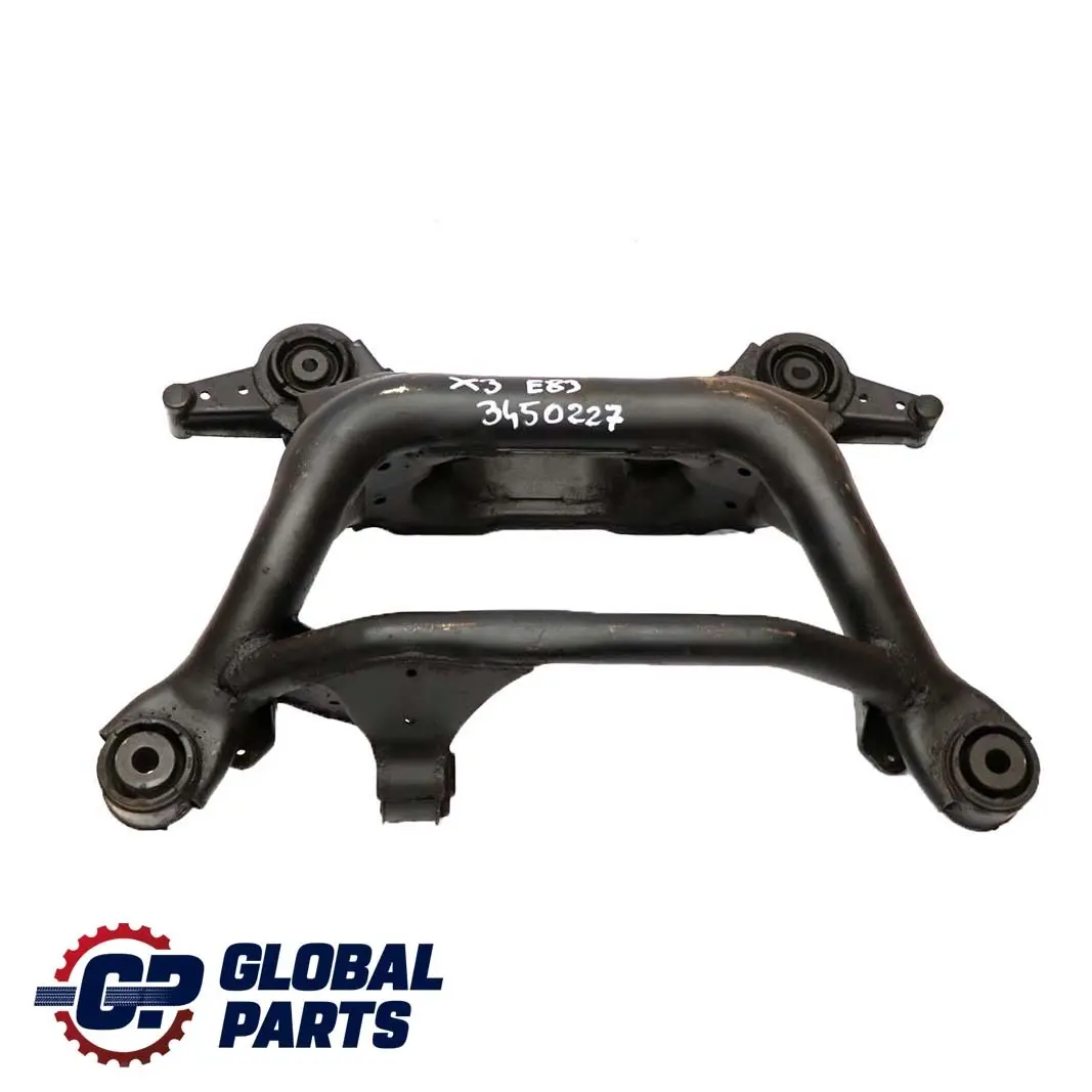 Axle Suspension Diff Carrier Support Subframe Cradle to BMW X3 E83 1.8d 2.0d Rear with Part number 3450227 BMW X3 E83 1.8d 2.0d Rear Axle Suspension Diff Carrier Support Subframe Cradle - SKU 3450227 - Part number 3450227