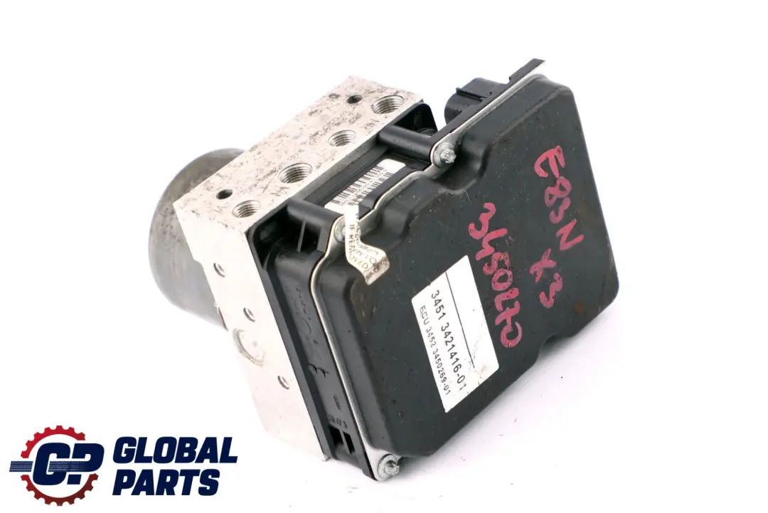 ABS DXC DSC Pumpe Hydroaggregat Steuergerät 3421416 für BMW X3 er E83 mit Teilenummer 3450270 BMW X3 er E83 ABS DXC DSC Pumpe Hydroaggregat Steuergerät 3421416 - SKU 3450270 - Teilenummer 3450270