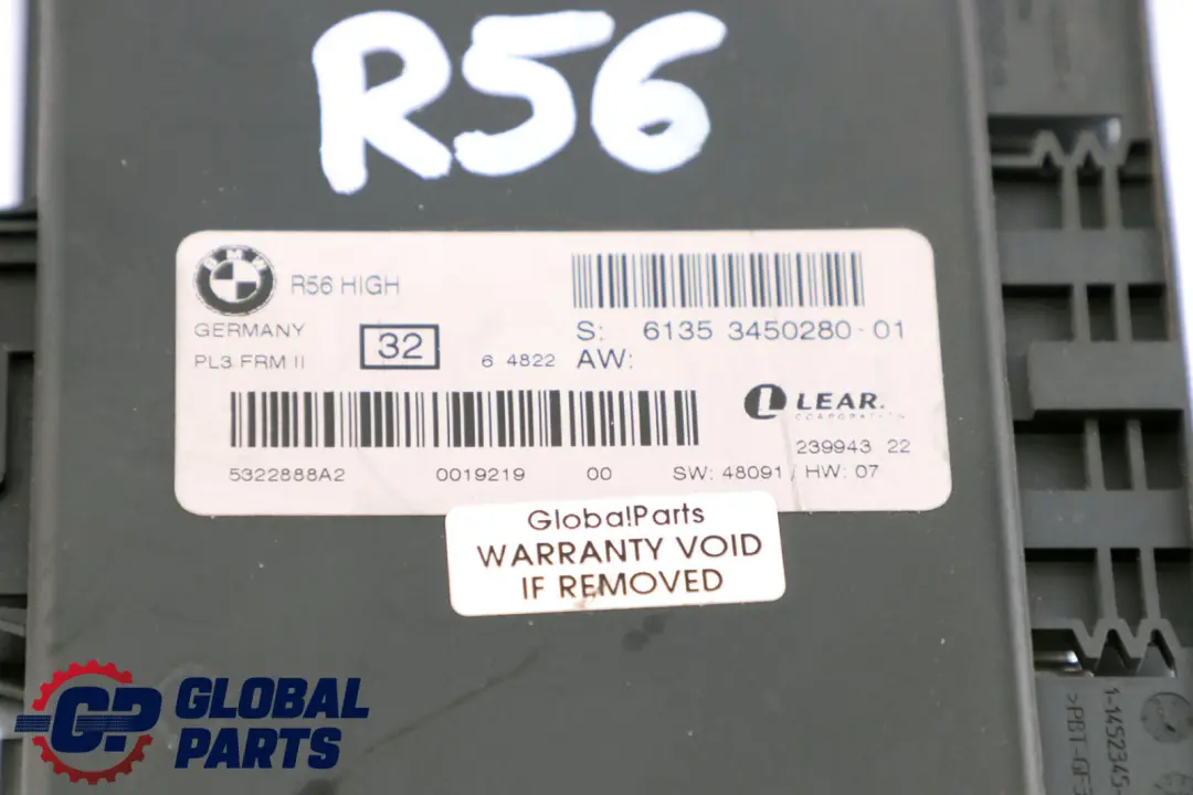 Mini Cooper One R56 Footwell Light Module High ECU PL3 FRM II - SKU 3450280 - Part number 3450280