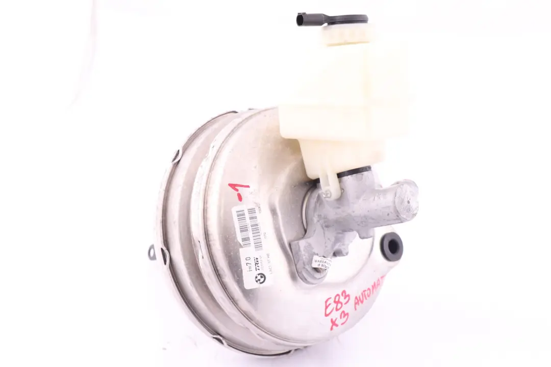Maitre-cylindre Amplificateur Freinage Puissance pour BMW X3 E83 à propos du numéro de pièce 3403547 BMW X3 E83 Maitre-cylindre Amplificateur Freinage Puissance - SKU 3450589-1 - Numéro de pièce 3403547