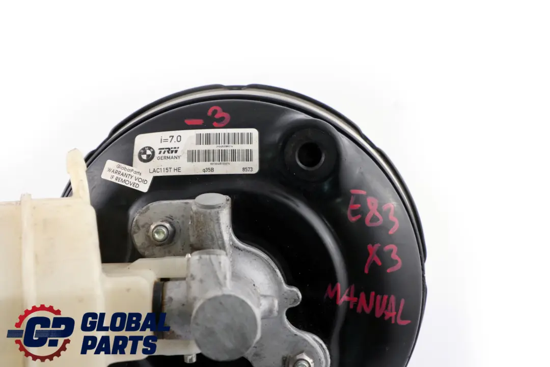Reihe E83 E83N LCI Bremskraftverstärker für BMW X3 mit Teilenummer 3450589 BMW X3 Reihe E83 E83N LCI Bremskraftverstärker - SKU 3450589-3 - Teilenummer 3450589