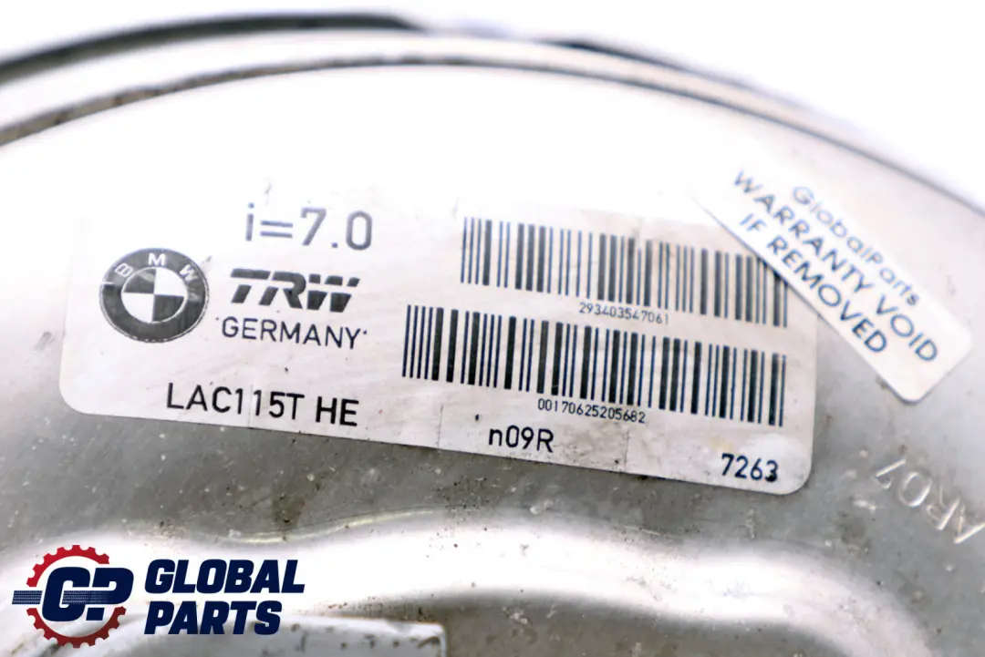 Servofreno BMW X3 E83 Unidad Cilindro Maestro para con número de pieza 3403547 Servofreno BMW X3 E83 Unidad Cilindro Maestro - SKU 3450589 - Número de pieza 3403547