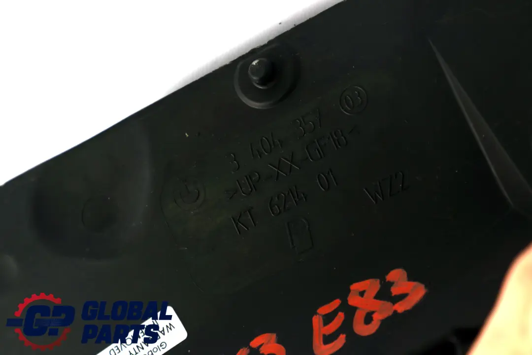 BMW X3 E83 E83N LCI Alloggiamento Sottopiatto Micro-Filtro - SKU 3450925 - Numero di parte 3404357