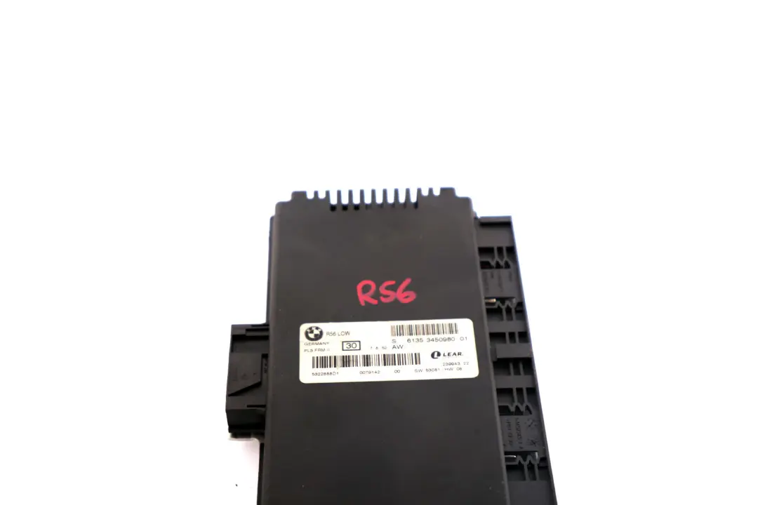 Módulo Luz de Pie ECU Unidad de Control Lear PL3 FRM II para Mini Cooper R56 con número de pieza 3450980 Mini Cooper R56 Módulo Luz de Pie ECU Unidad de Control Lear PL3 FRM II - SKU 3450980 - Número de pieza 3450980