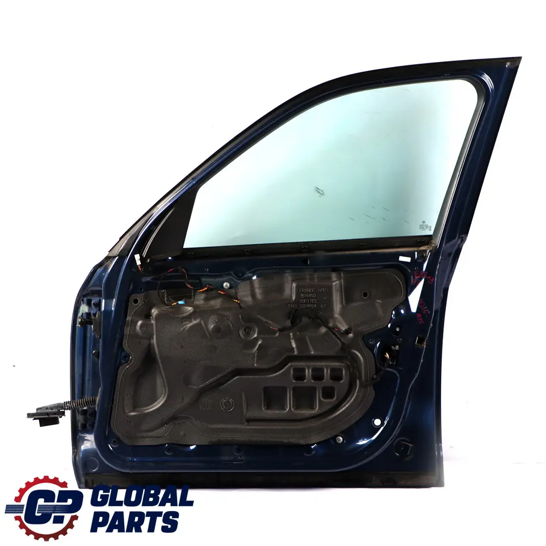 Door Front Right O/S Mysticblau Mystic Blue Metallic - A07 to BMW X3 Series E83 with Part number 3451016 BMW X3 Series E83 Door Front Right O/S Mysticblau Mystic Blue Metallic - A07 - SKU 3451016-MYS - Part number 3451016