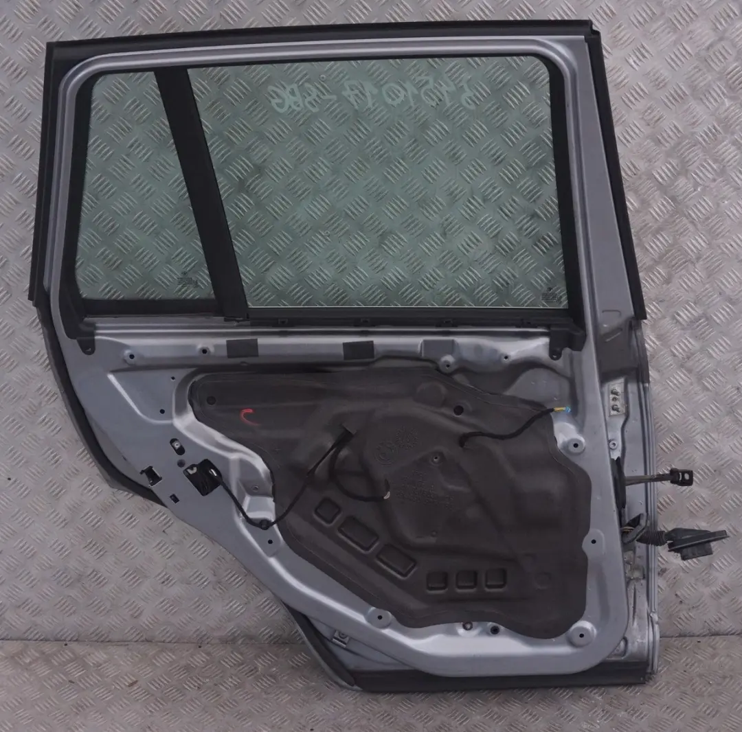 BMW X3 Series E83 Door Rear Left N/S Silbergrau Silver Grey Metallic - A08 - SKU 3451017-SBG - Part number 3451017