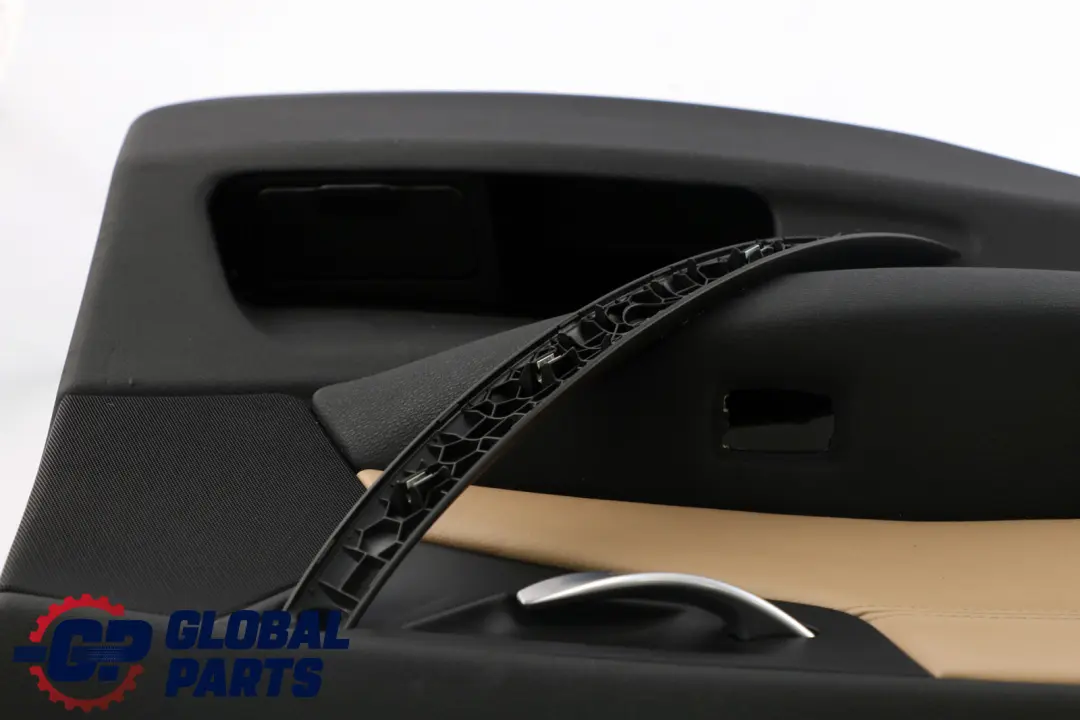 Left N/S Door Card Lining Fabric Leather Black Beige to BMW X3 E83 LCI Rear with Part number 3451305 BMW X3 E83 LCI Rear Left N/S Door Card Lining Fabric Leather Black Beige - SKU 3451305 - Part number 3451305