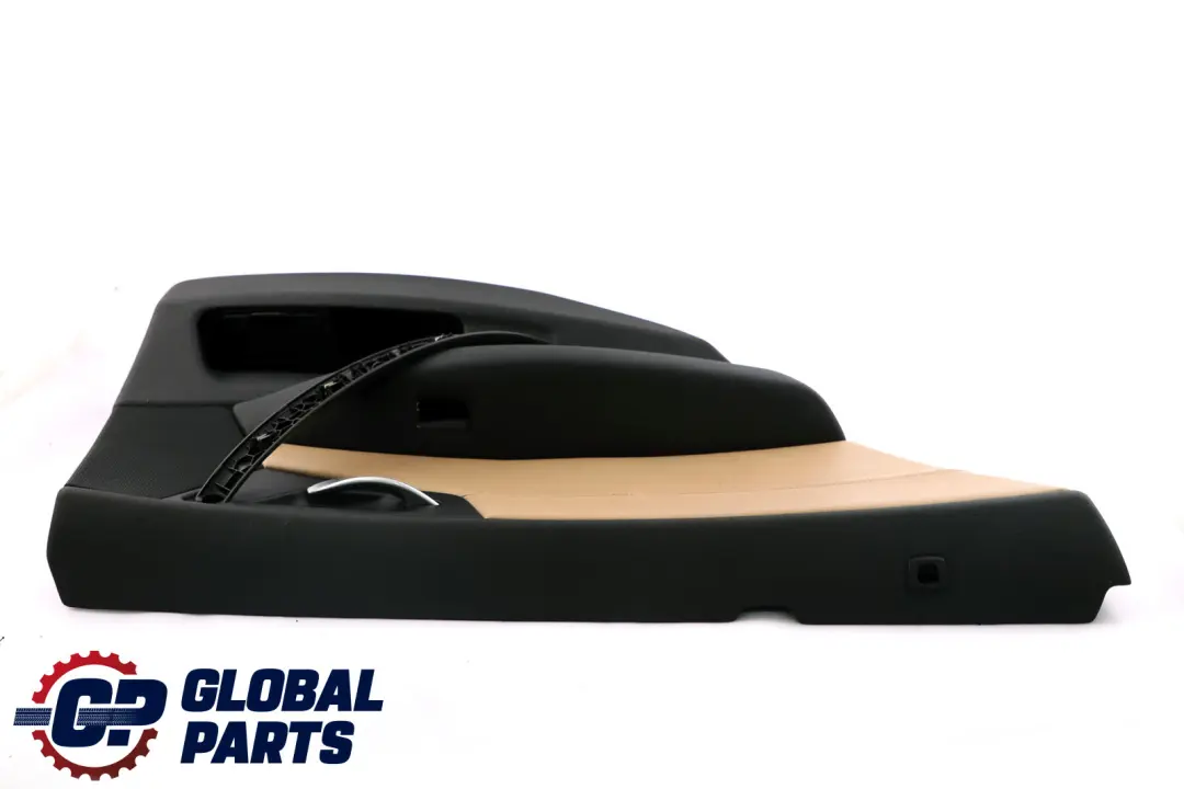 Left N/S Door Card Lining Fabric Leather Black Beige to BMW X3 E83 LCI Rear with Part number 3451305 BMW X3 E83 LCI Rear Left N/S Door Card Lining Fabric Leather Black Beige - SKU 3451305 - Part number 3451305