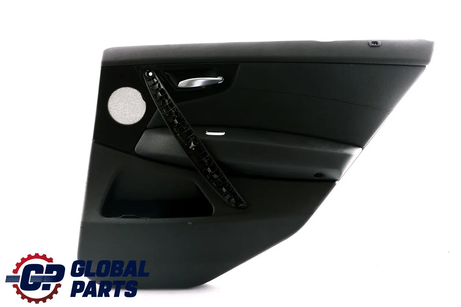 BMW X3 E83 Doublure de carte de porte arrière droite Vinyle Sensatec Noir