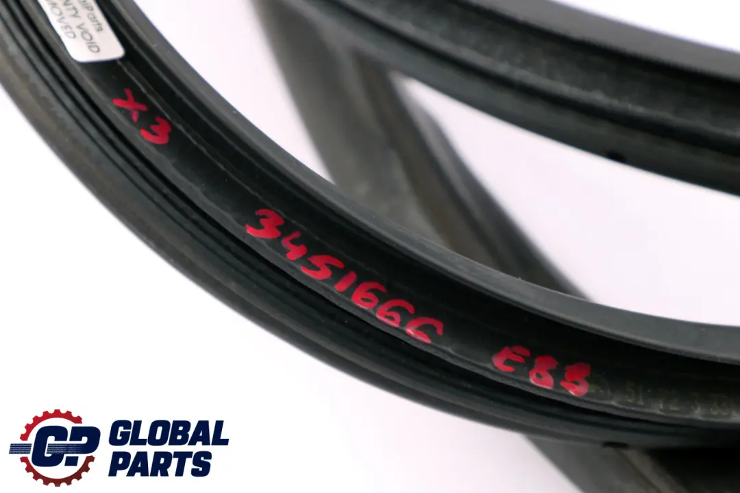 Front Right O/S Door Rubber Sealing Protection Seal to BMW X3 Series E83 with Part number 3451666 BMW X3 Series E83 Front Right O/S Door Rubber Sealing Protection Seal - SKU 3451666 - Part number 3451666