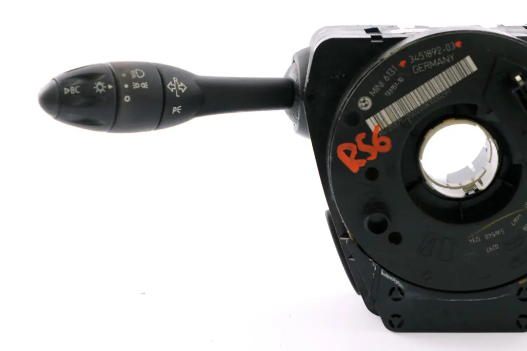 Mini R56 Interruptor Cluster Columna de Dirección Stalk Limpiaparabrisas Slip - SKU 3451892 - Número de pieza 3448435