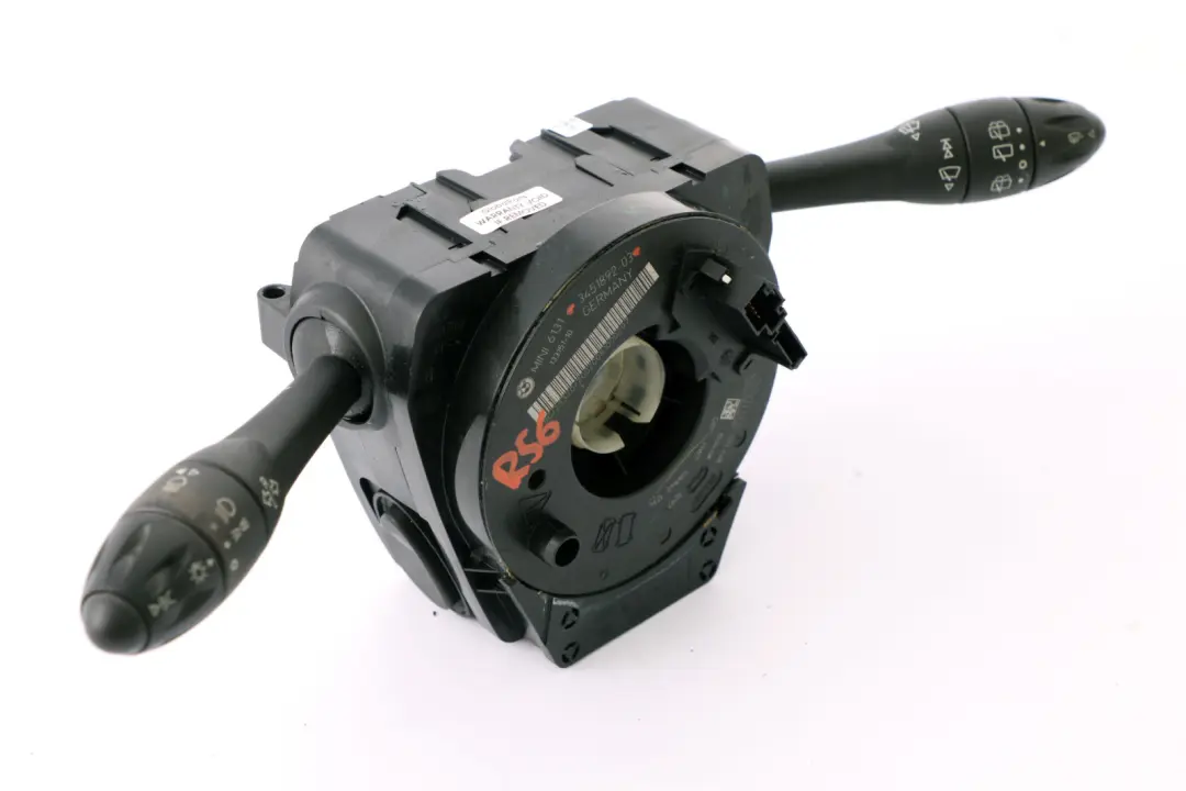 Switch Cluster Steering Column Stalk Wiper Slip to Mini Cooper R55 R56 with Part number 3448435 Mini Cooper R55 R56 Switch Cluster Steering Column Stalk Wiper Slip - SKU 3451892 - Part number 3448435