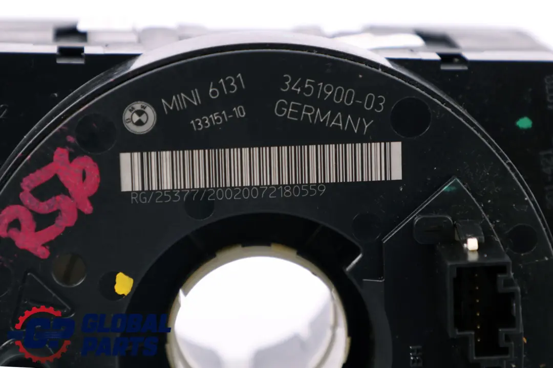 BMW Mini Cooper R56 Steering Column Switch Cluster Ring Stalk - SKU 3451900 - Part number 3451900